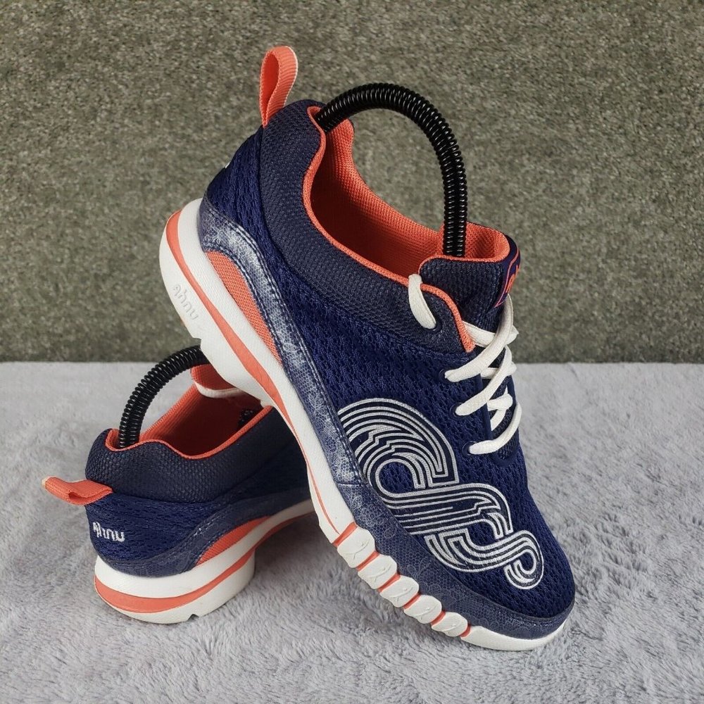 Ahnu Yoga Flex Womens Size 8.5 Blue Orange Running Sport Sneaker Shoes FA1015